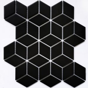 ПЛИТКА ДЕКОРАТИВНАЯ КЕРАМИЧЕСКАЯ LANDA BLACK MATT/ЛАНДЫ ЧЁРНЫЙ МАТОВЫЙ 6*48*48 267.4*309