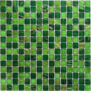 ПЛИТКА ДЕКОРАТИВНАЯ СТЕКЛЯННАЯ VERDE/СВЕЖАЯ ЗЕЛЕНЬ 4*20*20 327*327