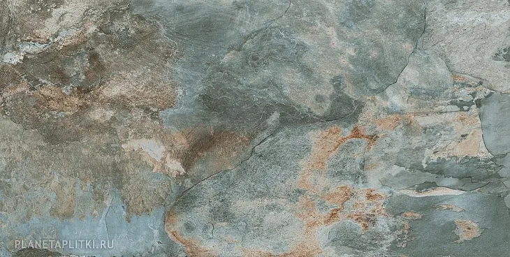 КЕРАМОГРАНИТ PAMESA SLATE WAY GREEN RECT. 60X120 ЛАППАТИРОВАННАЯ ЗЕЛЕНЫЙ — изображение 5