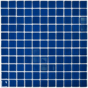ПЛИТКА ДЕКОРАТИВНАЯ СТЕКЛЯННАЯ DEEP BLU/СИНЯЯ ГЛУБИНА 4*25*25 300*300