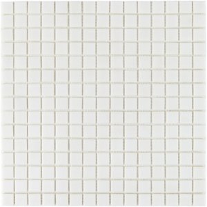 ПЛИТКА ДЕКОРАТИВНАЯ СТЕКЛЯННАЯ SIMPLE WHITE/ПРОСТОЙ БЕЛЫЙ 4*20*20 327*327 БУМАГА