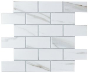 ПЛИТКА КЕРАМИЧЕСКАЯДЕКОРАТИВНАЯ BRICK CALACATTA GOLD 6.5*295.5*291 45*95