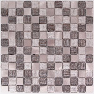 ПЛИТКА ДЕКОРАТИВНАЯ СТЕКЛЯННАЯ TREND BRONZE/ТРЕНД БРОНЗОВЫЙ 4*23*23 300*300