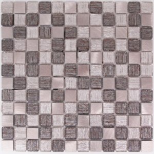 ПЛИТКА ДЕКОРАТИВНАЯ СТЕКЛЯННАЯ TREND BRONZE/ТРЕНД БРОНЗОВЫЙ 4*23*23 300*300