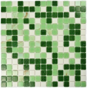 ПЛИТКА ДЕКОРАТИВНАЯ СТЕКЛЯННАЯ GRASS/ТРАВА 4*20*20 327*327