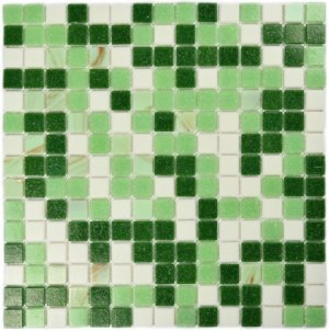 ПЛИТКА ДЕКОРАТИВНАЯ СТЕКЛЯННАЯ GRASS/ТРАВА 4*20*20 327*327