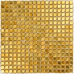 ПЛИТКА ДЕКОРАТИВНАЯ СТЕКЛЯННАЯ CLASSIK GOLD/ЗОЛОТАЯ КЛАССИКА 15*15 305*305