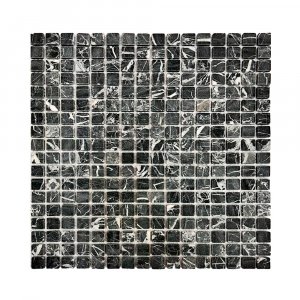 МОЗАИКА НЕРО МАРКВИНА МАТОВАЯ 15*15*4 ММ МАТЕРИАЛ МРАМОР