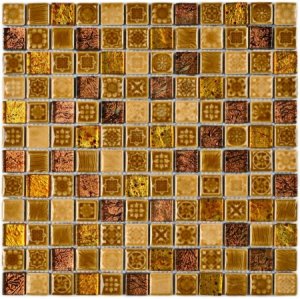 ПЛИТКА ДЕКОРАТИВНАЯ КЕРАМИЧЕСКАЯ MOROCCO GOLD/МАРОККО ЗОЛОТОЙ 23*23 300*300