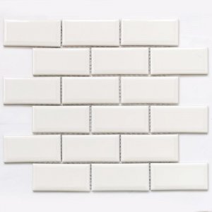 ПЛИТКА ДЕКОРАТИВНАЯ КЕРАМИЧЕСКАЯ BRICK WHITE/БРИКЕТ БЕЛЫЙ 6*45*95 288*292