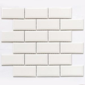 ПЛИТКА ДЕКОРАТИВНАЯ КЕРАМИЧЕСКАЯ BRICK WHITE/БРИКЕТ БЕЛЫЙ 6*45*95 288*292