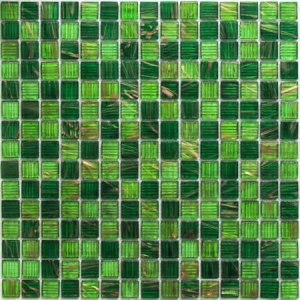 ПЛИТКА ДЕКОРАТИВНАЯ СТЕКЛЯННАЯ VERDE/СВЕЖАЯ ЗЕЛЕНЬ 4*20*20 327*327