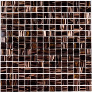 ПЛИТКА ДЕКОРАТИВНАЯ СТЕКЛЯННАЯ CHOKO/ШОКОЛАД 4*20*20 327*327